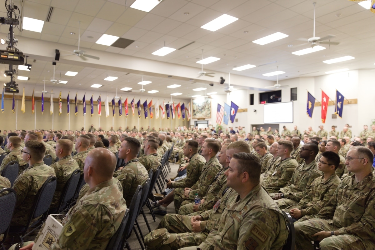 Participants received in brief instructions for Cyber Shield 2022 held Camp Robinson