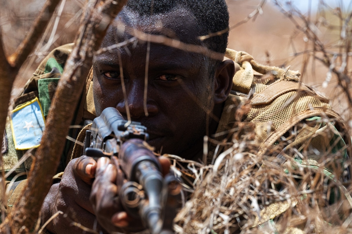 U.S. forces conduct ground warfare training with the Danab Brigade in Somalia