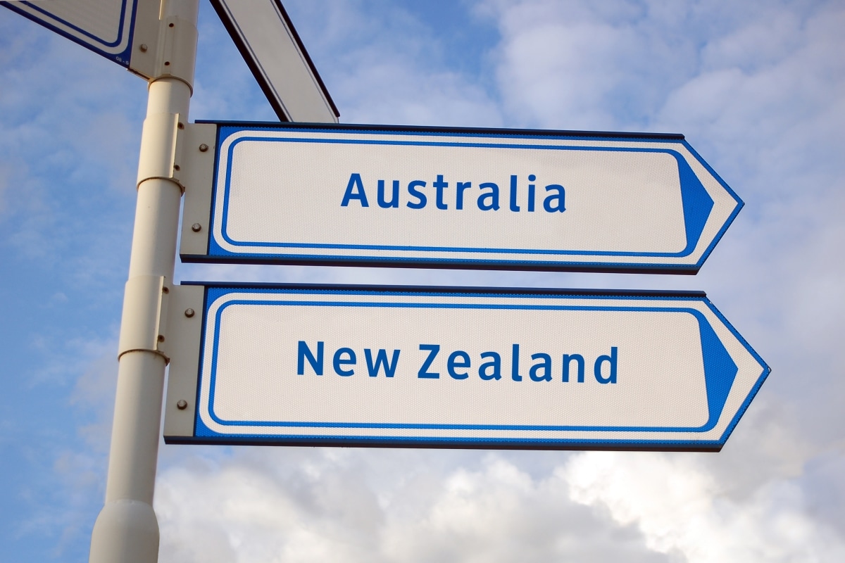 Australia and New Zealand signs