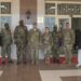 U.S. Air Force Brig. Gen. James R. Kriesel, deputy commanding general of Combined Joint Task Force-Horn of Africa (CJTF-HOA), poses for a photo with South Sudan People's Defence Forces (SSPDF) Chief of Military Intelligence