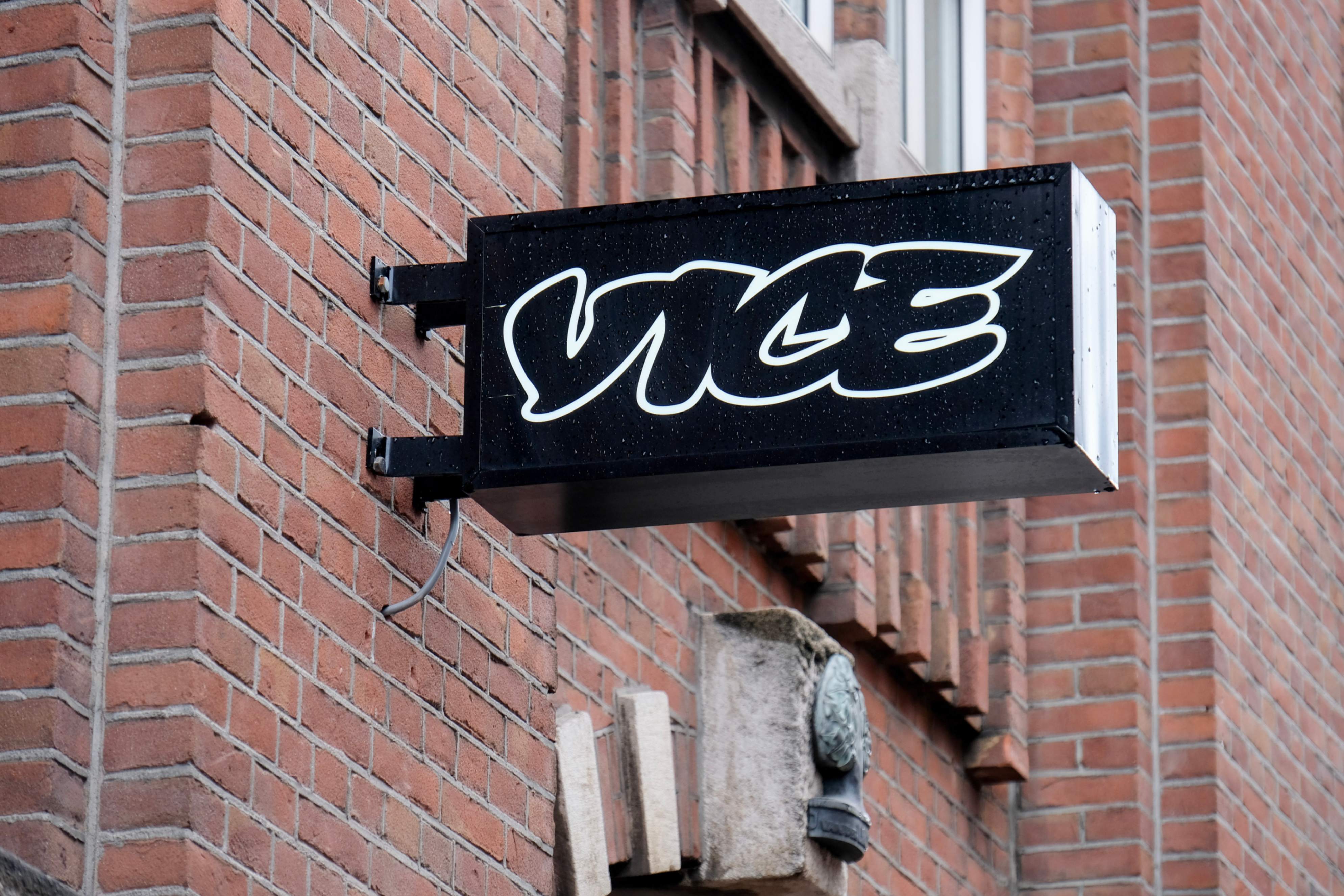 Amsterdam, Netherlands - March 19, 2019: Vice Media Group office in Amsterdam. Vice Media is a digital media company headquartered in New York City.
