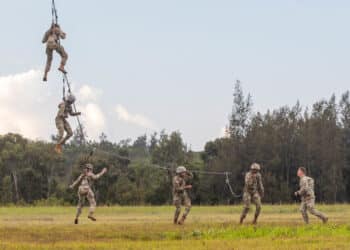 U.S. Army Pacific Best Warrior competitors conducted Special Patrol Insertion/Extraction Systems training June 7 during the 2022 USARPAC Best Warrior Competition at the 25th Infantry Division's Lightning Academy