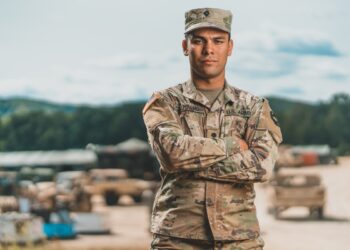 Spc. Lucas Ramalho, a civilian police officer and combat medic in the Army Reserve, was originally born in Brazil. He joined the Army Reserve as a way to give back to the country that provided a wonderful environment for him to grow up in.