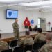 Cyber Shield 22, Brig. Gen. David Hall, National Guard Assistant for Army National Guard Aviation, speaks at the Final Planning Conference at Professional Education Center.