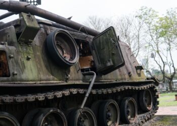 War in the world - the confrontation of Russia and the states. Destroyed tanks during the war