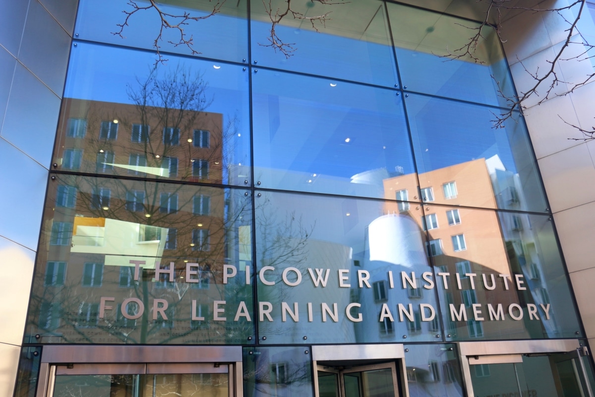 Cambridge, MA - March 16 2019: Entrance to the Picower Institute for Learning and Memory at MIT