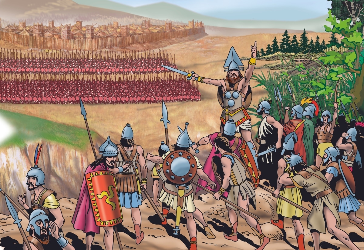 Ancient Greece - The Etruscan army attacks the Greek army