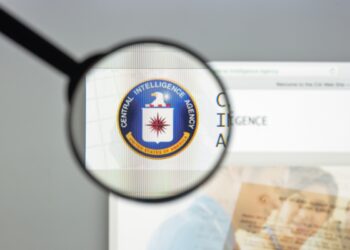 Milan, Italy - August 10, 2017: Cia website homepage. It is a civilian foreign intelligence service of the United States federal government. Cia logo visible.