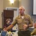 U.S. Marine Corps Sergeant Maj. Troy L. Black, sergeant major of the Marine Corps, speaks at the annual Sergeants Major of the Marine Corps Symposium at The Clubs of Quantico aboard Marine Corps Base Quantico