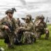 Special Forces Soldiers from the U.S. Army’s 10th Special Forces Group (Airborne) secure a landing zone during combined aviation load training with the 1st Combat Aviation Brigade as part of exercise Saber Junction