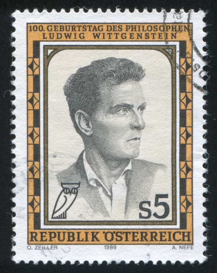 AUSTRIA - CIRCA 1989: stamp printed by Austria, shows Ludwig Wittgenstein, circa 1989