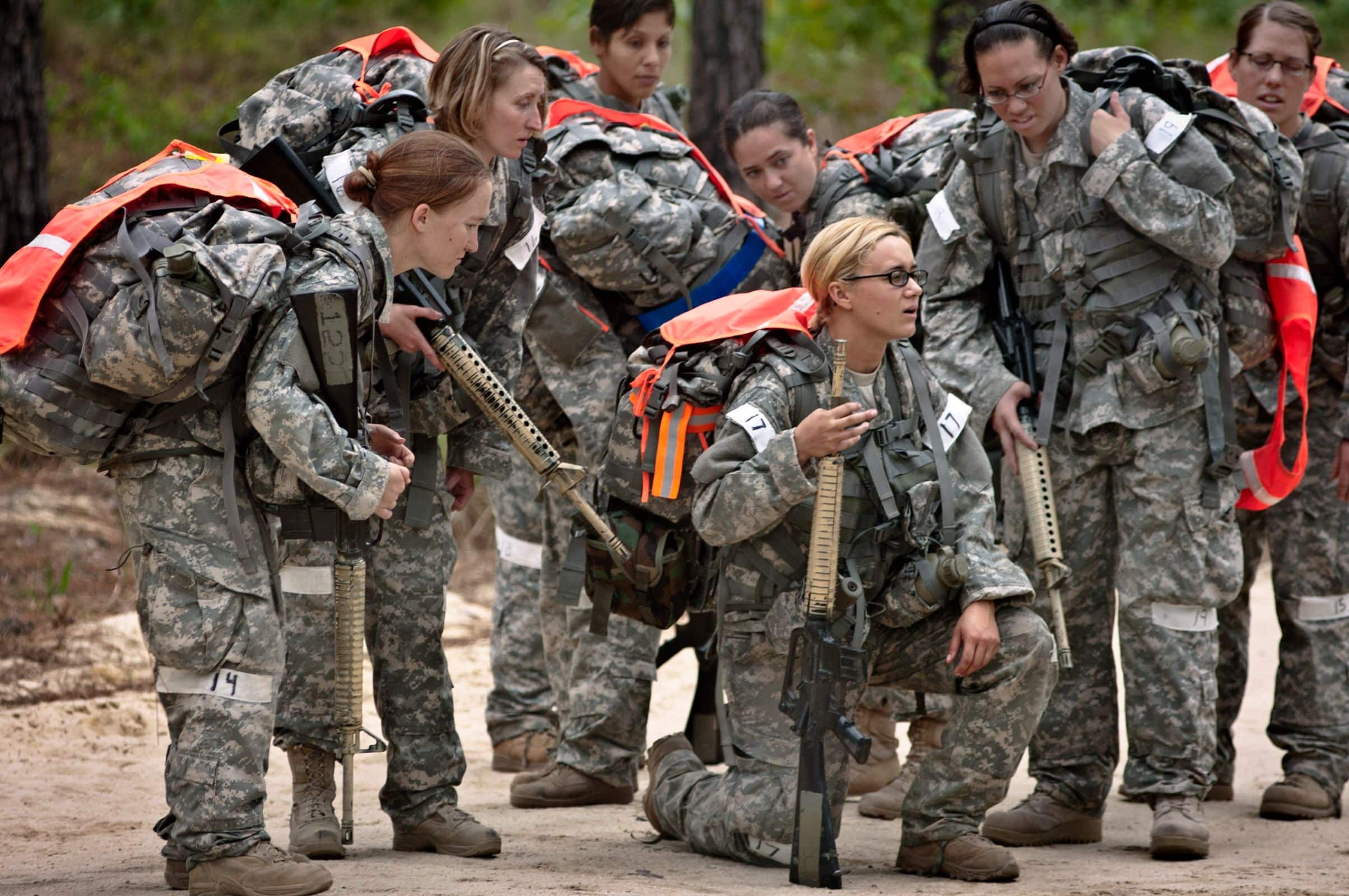 U.S. Army soldiers conduct a ruck march during the Cultural Support Assessment and Selection program. The U.S. Army Special Operations Command's cultural support program prepares all-female soldier teams to serve as enablers supporting Army special operations- combat forces