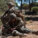 U.S. Navy Hospital Corpsman Dante Horner, a corpsman with 1st Battalion, 8th Marine Regiment, 2d Marine Division, performs tactical combat casualty care during Spanish FLOTEX-22 near Rota, Spain