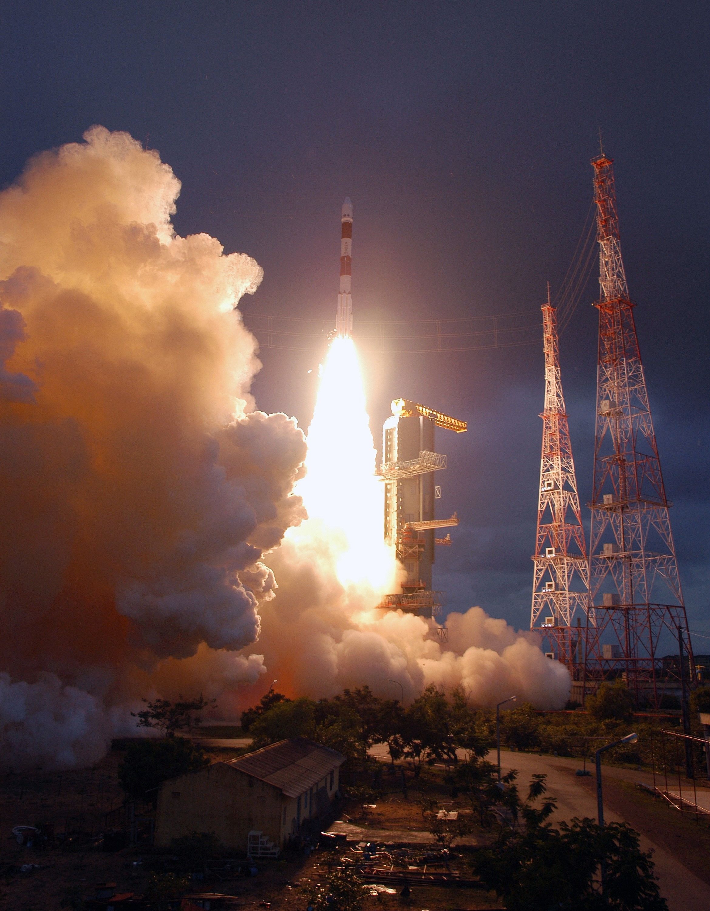 The Indian Space Research Organization, or ISRO, launches its robotic Chandrayaan-1 rocket on India's maiden moon voyage to lunar surface, parts of image furnished by NASA, July 18th, 2023, AP, India