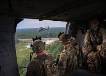 U.S. Army and British Army Explosive Ordnance Disposal technicians honed their lifesaving and mission-enabling skills on Fort Bragg, North Carolina. American Soldiers from the 722nd Ordnance Company (EOD) trained with British EOD troops from the 821st EOD and Search unit, July 11 – 21. U.S. Army photo courtesy of 55th Combat Camera.