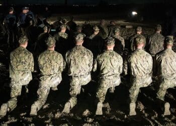 230129-N-TL141-1515 CORONADO (January 29, 2023) – U.S. Navy SEAL candidates in class 358 participate in “Hell Week” during first phase of Basic Underwater Demolition/SEAL (BUD/S) training 29 Jan. 2023.
