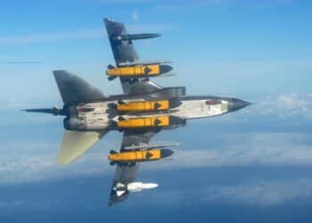 Panavia Tornado GR.1 ZA354 BAE Systems test fleet during Storm Shadow cruise missile handling trials.