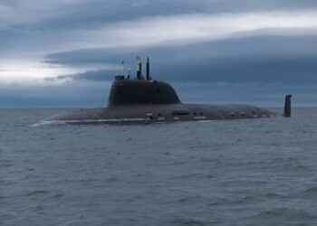 nuclear powered submarine in the bay