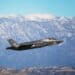 Moreno Valley, California - Feb 27, 2022: US Marine Corps Lockheed Martin F-35 departing from March ARB.