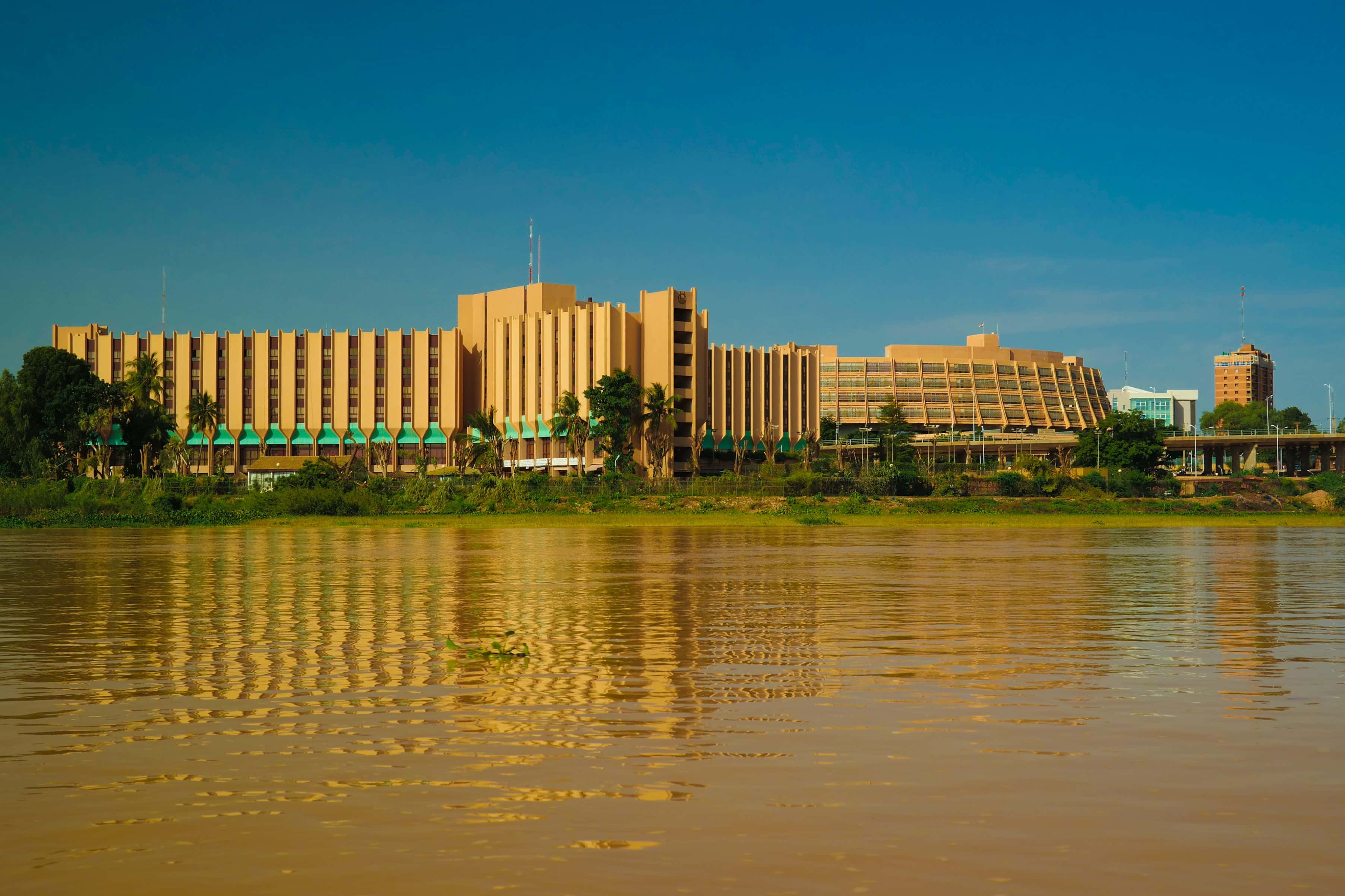 view to Niger river and Niamey city , Niger