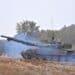 Slovenian troops operate M-84 main battle tanks during Exercise Allied Spirit 22 at the U.S. Army's Joint Multinational Readiness Center in Hohenfels Training Area, Germany, Jan. 25.