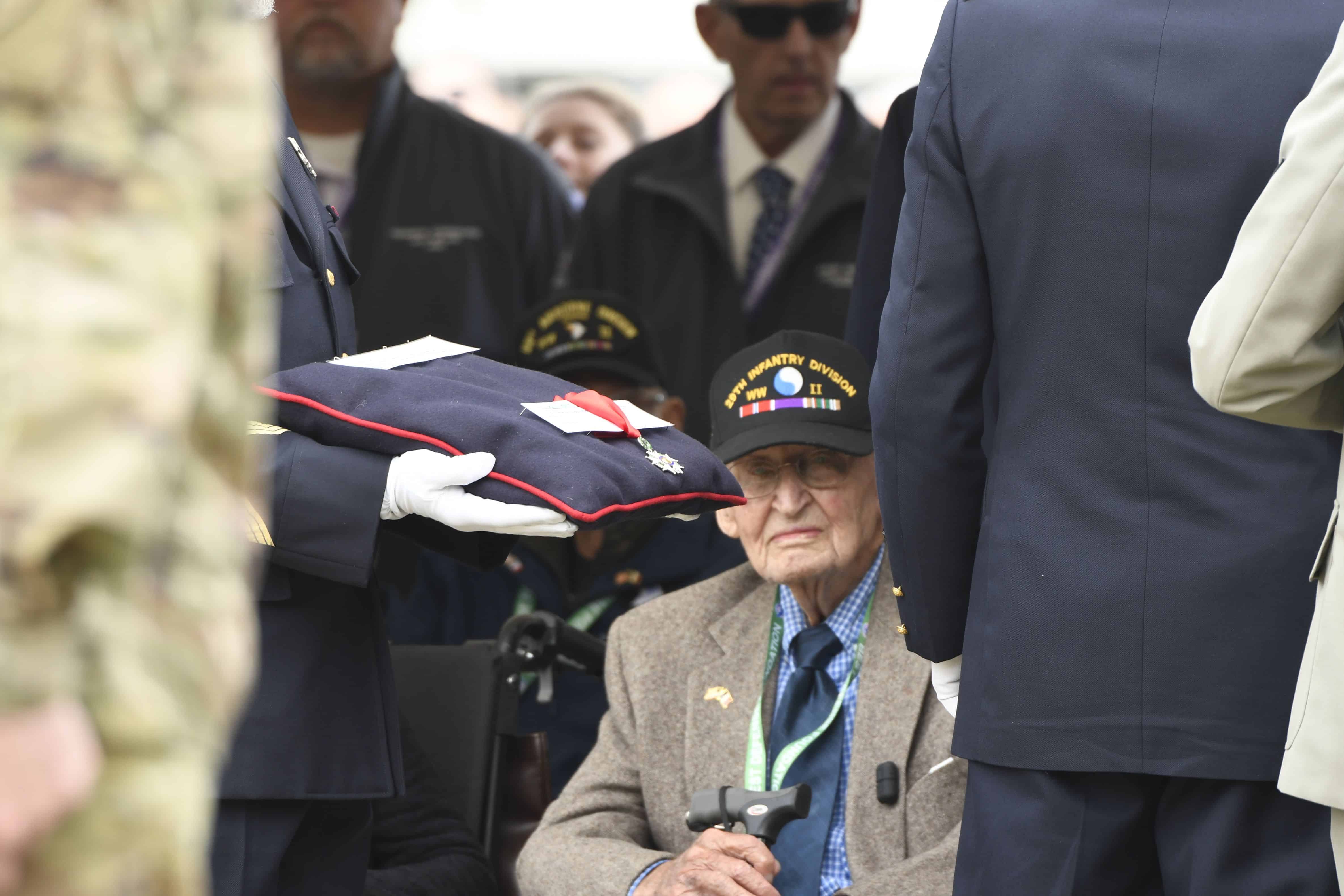 The French government bestowed the French Legion of Honor, the nation's highest military award for merit, to WWII veterans during the Cabbage Patch Ceremony June 3, 2022