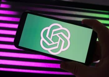 Germany - February 1,2023: The OpenAI logo on the phone. ChatGPT.