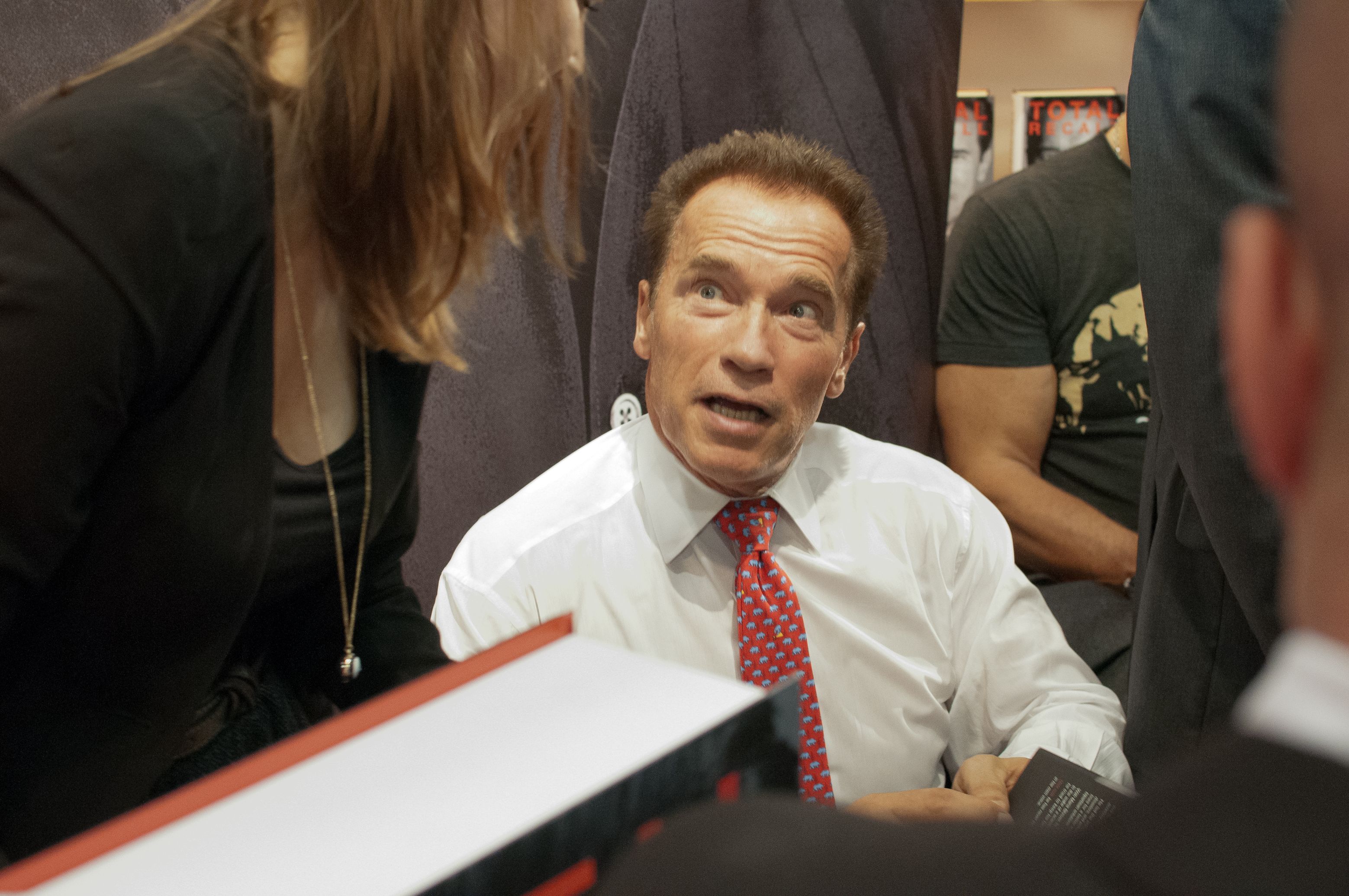 Arnold Schwarzenegger signing books at Frankfurt Bookfair 2012, Frankfurt am Main