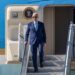 Virginia Beach, Va. (Feb. 28, 2023) - President Joe Biden disembarks Air Force One onboard Naval Air Station Oceana during a visit to Virginia Beach. (U.S. Navy photo by Mass Communication Specialist 2nd Class Megan Wollam/Released)