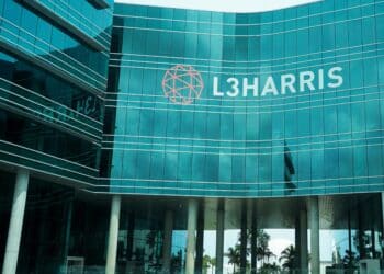 Palm Bay, Florida USA - August 28, 2021: L3Harris Technologies Building.