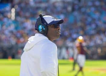DEION SANDERS JACKSON STATE UNIVERSITY AT BETHUNE COOKMAN UNIVERSITY OCTOBER 15, 2022 at TIAA BANK FIELD JACKSONVILLE FLORIDA