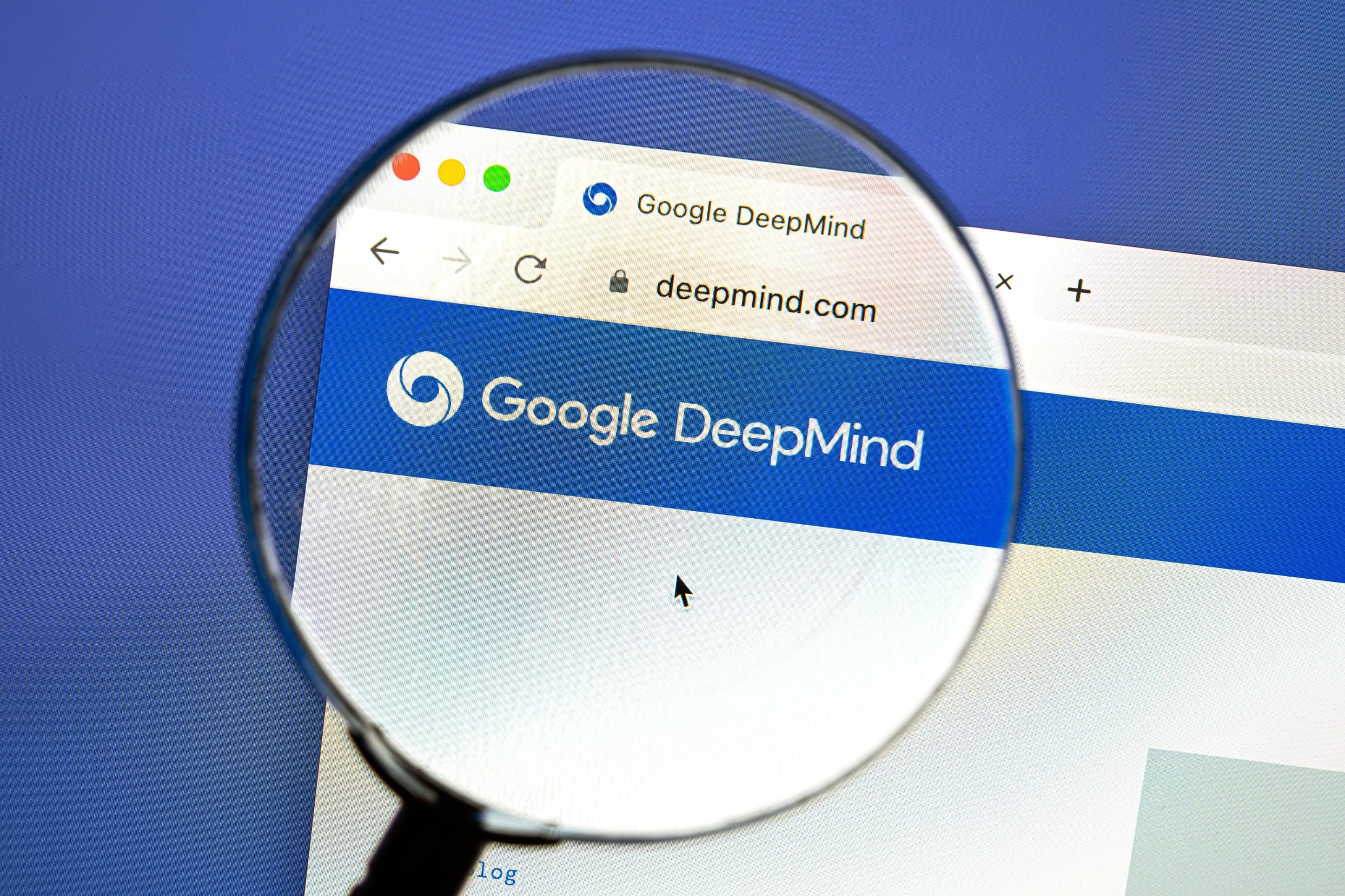 Ostersund, Sweden - July 24 2023: Google Deepmind website. DeepMind Technologies Limited, doing business as Google DeepMind, is a British-American artificial intelligence research laboratory.