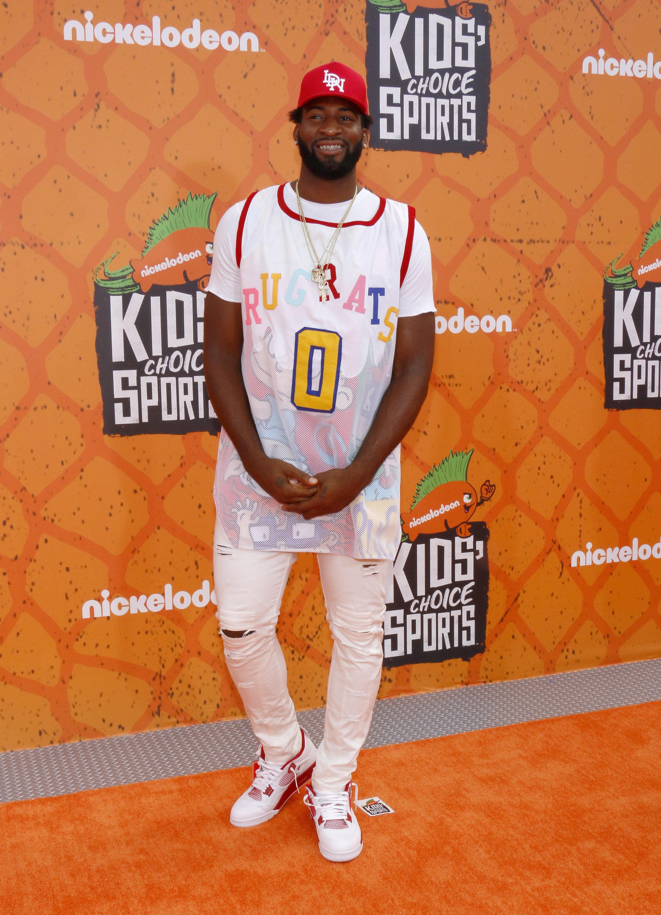 Andre Drummond at the Nickelodeon Kids' Choice Sports Awards 2016 held at the UCLA's Pauley Pavilion in Westwood, USA on July 14, 2016.