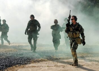 Navy SEALs conduct immediate action drills at the John C. Stennis Space Center. The drills are a part of the SEALs pre-deployment training. Navy SEALs are the maritime component of U.S. Special Operations Command and are trained to conduct a variety of operations from the sea, air and land.