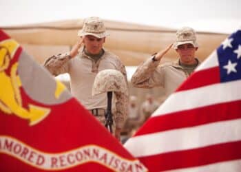 U.S. Marine Corporals Julio Ramirez, a 21-year-old native of Fontana, Calif., and Michael Estrada, a 22-year-old native of Reno, Nev., both are light armored vehicle crewman with Charlie Company, 1st Light Armored Reconnaissance Battalion