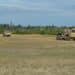 A convoy of optionally-manned trucks in Autonomous Leader-Follower mode navigate a roadway on Camp Grayling, Michigan, August 28, 2019. Engineers, scientists, Soldiers and program managers from the U.S. Army Ground Vehicle Systems