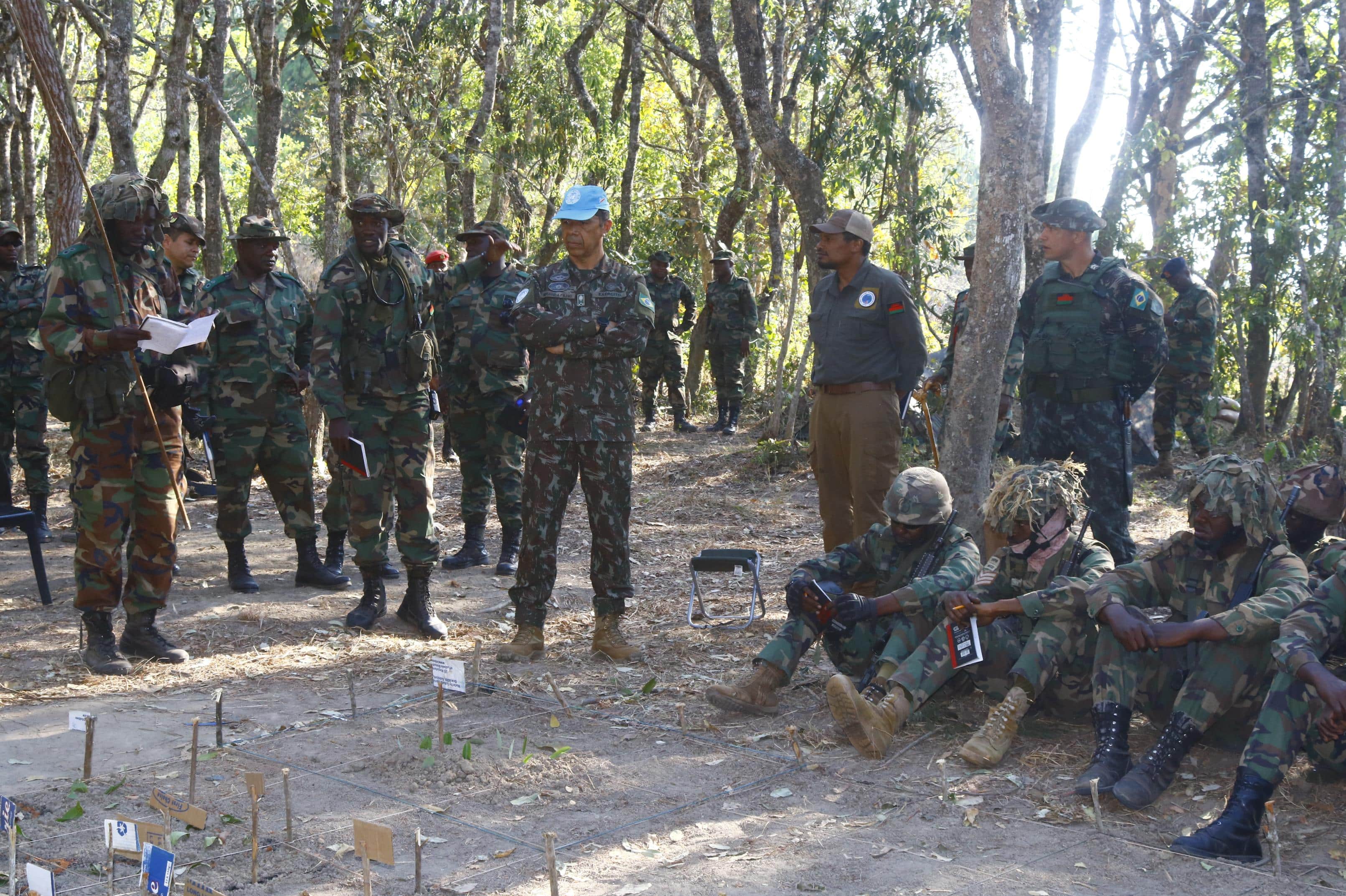 Lt. Gen. Miranda Filho, force commander of United Nations Organization Stabilization Mission in the Democratic Republic of the Congo (MONUSCO), visits the Jungle Warfare training base in Mzuzu, Malawi. SOCAFRICA synchronized with international partners from Brazil and the U.K. to conduct JW training with Malawian forces that concluded October 20, 2023, to support their U.N. operations in Africa.