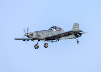 Luqa, Malta - October 1, 2022: Jordanian Air Force Air Tractor AT-802U (REG: 2552) on finals, om its way to maintenance facility.
