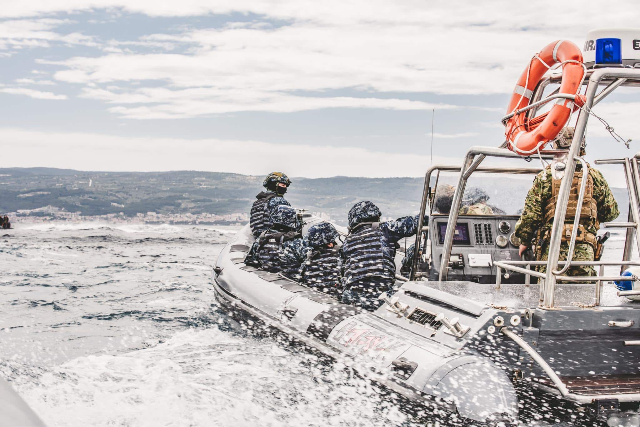 Naval Special Operations Forces from Croatia, Hungary, and the U.S. conduct maritime training in the Adriatic Sea during the Black Swan 21. Black Swan 21 is the annual Hungarian-led multinational special operations forces exercise conducted in Croatia, Hungary, Slovakia, and the United States.