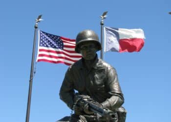 Statue of Audie Leon Murphy - America most decorated veteran