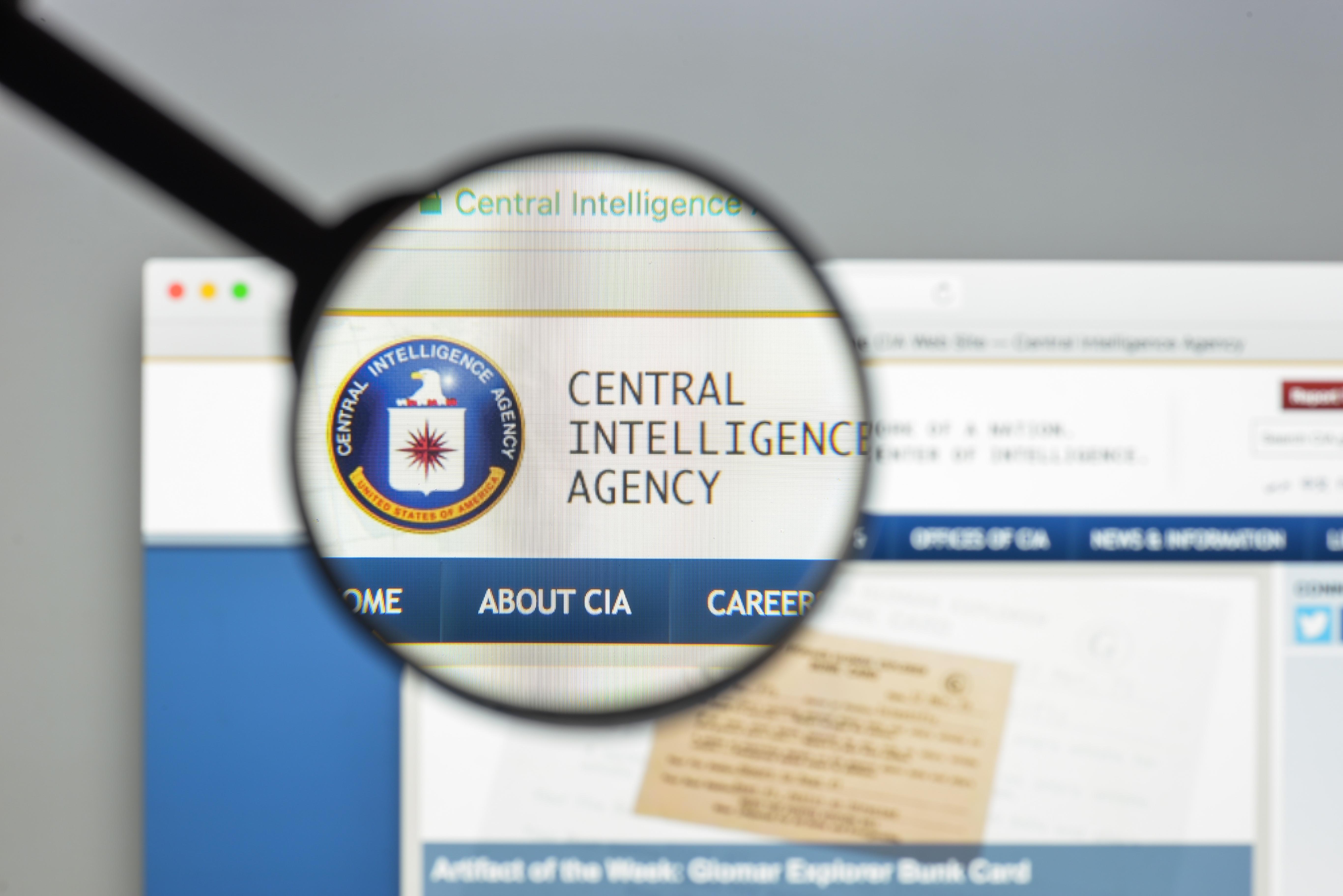 Milan, Italy - August 10, 2017: Cia website homepage. It is a civilian foreign intelligence service of the United States federal government. Cia logo visible.
