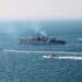 200721-N-NO901-0001 BLACK SEA (July 21, 2020) Ukrainian navy ships participate in exercise Sea Breeze 2020 in the Black Sea. Sea Breeze, now in its 20th iteration, is an annual exercise held in the Black Sea co-hosted by Ukraine and the United States. (U.S. Navy Photo by Ukrainian Navy/released)