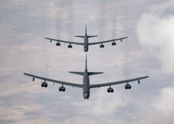 US B-52 Bomber Conducts Joint Flight with Israeli and British Air Forces Over Mediterranean Sea
