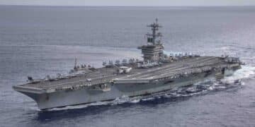 USS Abraham Lincoln Conducts Live-Fire Drills in South China Sea