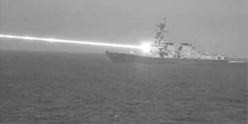 US Navy’s New Laser Weapon Downs Four Drones at Sea