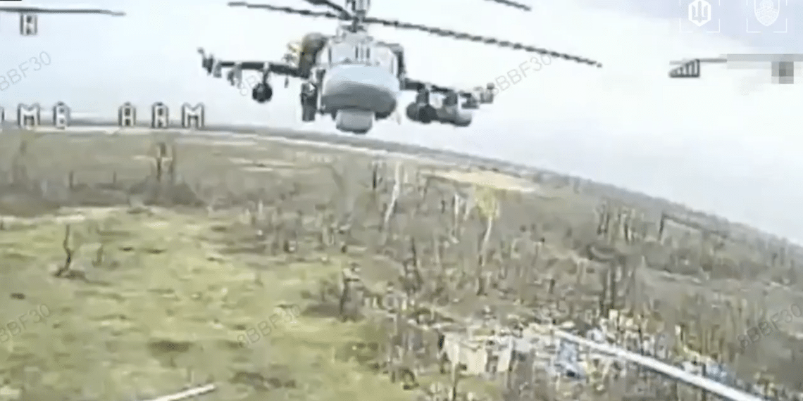 Ukrainian Fiber-Optic FPV Drone Downs Russian Ka-52 Helicopter