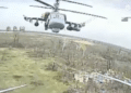 Ukrainian Fiber-Optic FPV Drone Downs Russian Ka-52 Helicopter