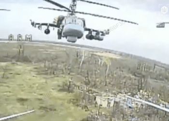 Ukrainian Fiber-Optic FPV Drone Downs Russian Ka-52 Helicopter