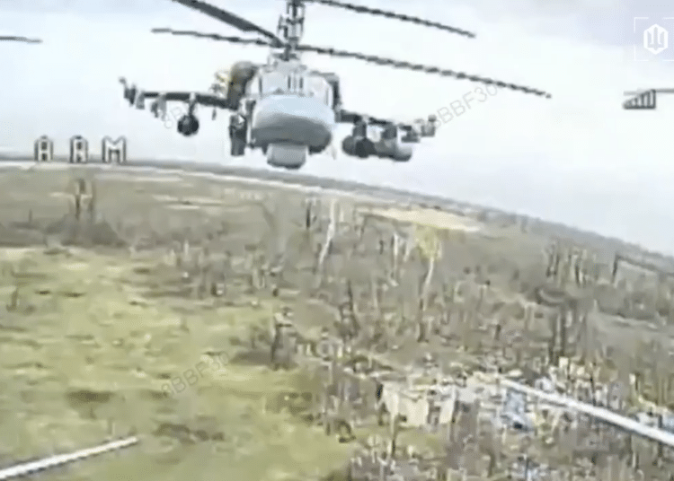 Ukrainian Fiber-Optic FPV Drone Downs Russian Ka-52 Helicopter