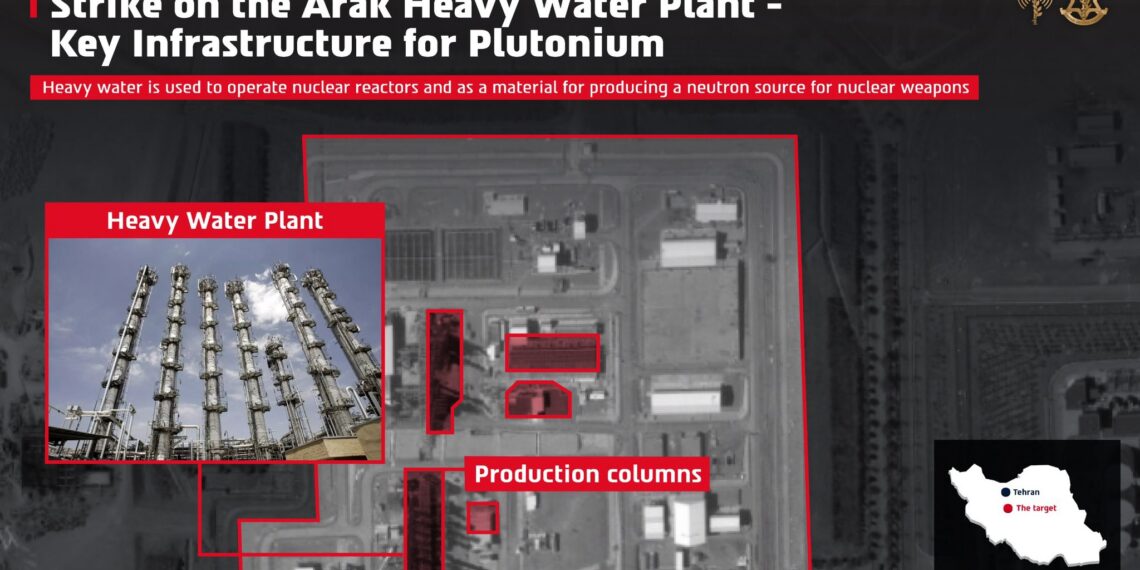 Israel strikes Iran’s Arak heavy water reactor for second time